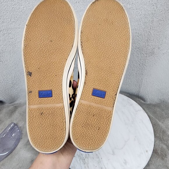 Keds Shoes Womens Size 7 Kate Spade Brown Leopard Print Casual Sneakers *GUC* - Picture 8 of 12